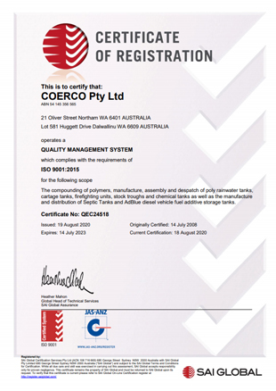 Certificate of Registation